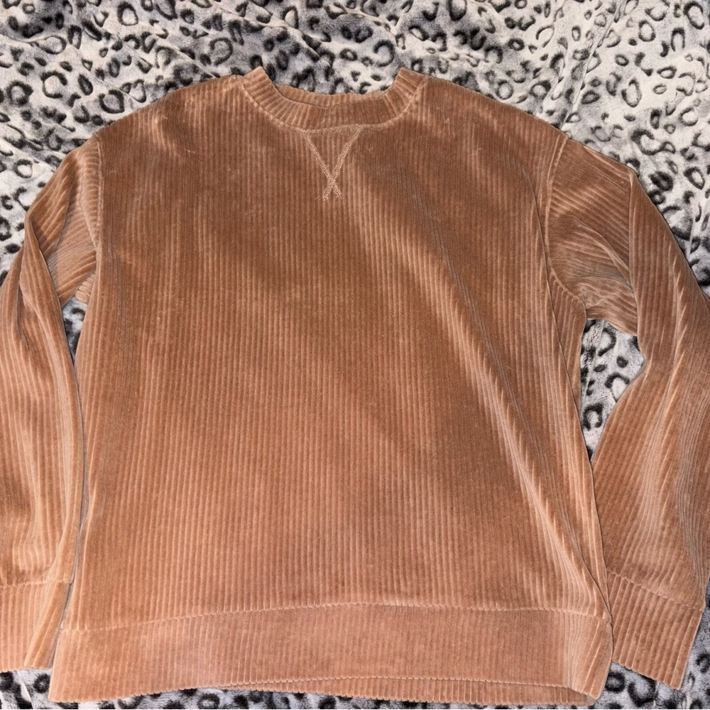 Men's Brown Corduroy Sweater